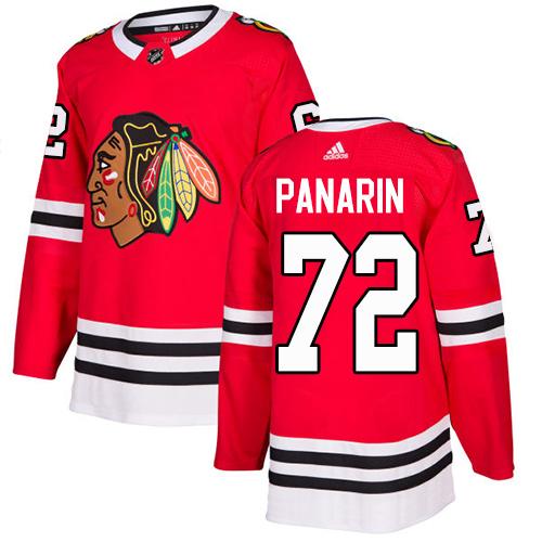 Adidas Chicago Blackhawks 72 Artemi Panarin Red Home Authentic Stitched Youth NHL Jersey